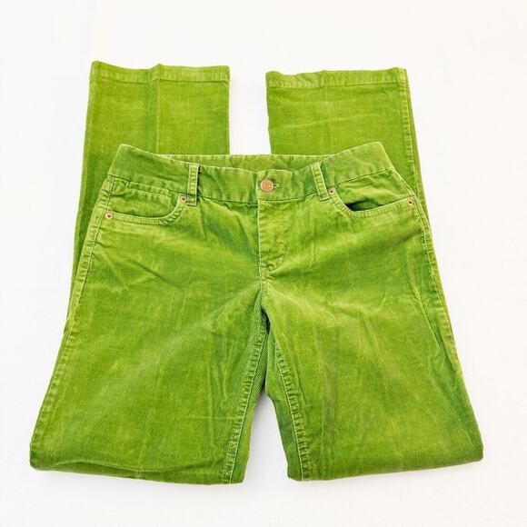 J. Crew Favorite Fit Green Cord Style Denim Jeans Size 4 Regular - Picture 4 of 6